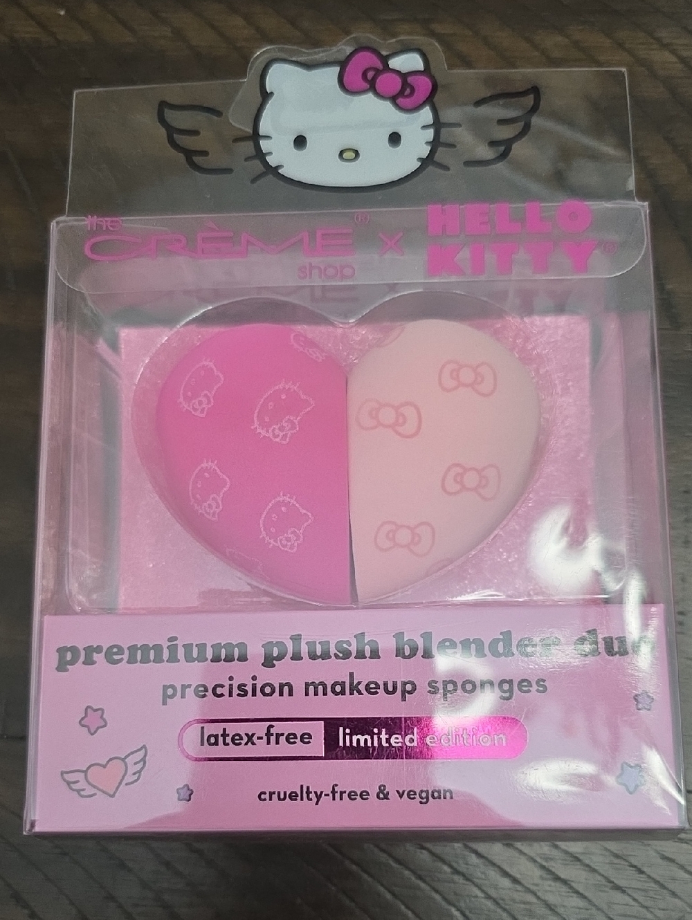 Hello Kitty Pink 2-Pack Heart Makeup Sponges
